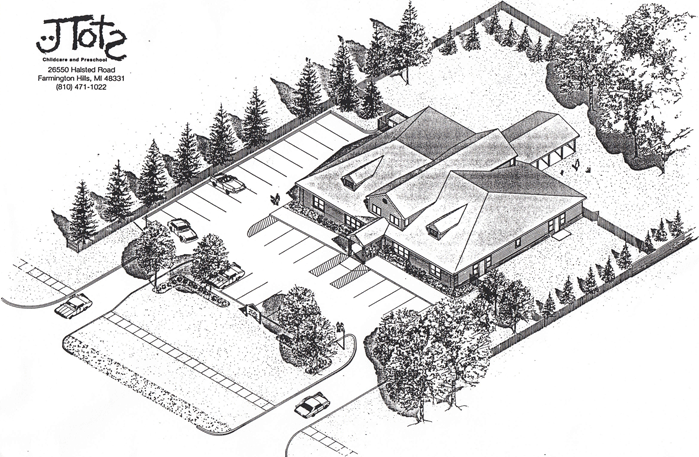 JTots Childcare and Preschools Building Sketch